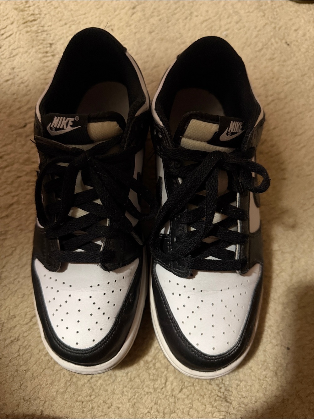 Nike Black and White Low-Top Sneakers